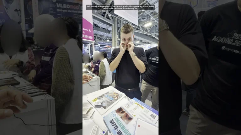 Primera prueba en una feria de Taiwán: “Oh my gosh! Nothing gets in the way”